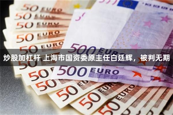 炒股加杠杆 上海市国资委原主任白廷辉，被判无期