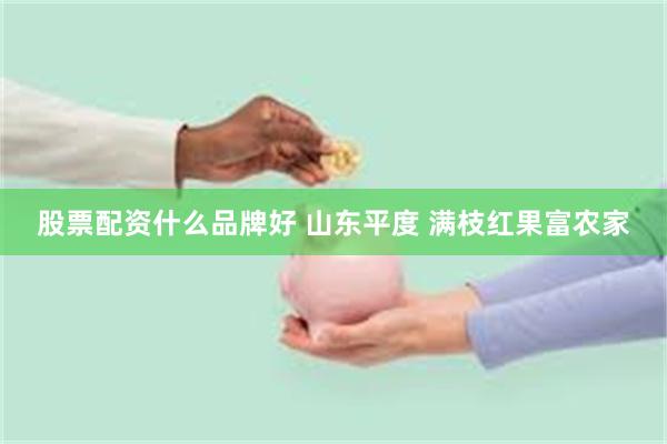股票配资什么品牌好 山东平度 满枝红果富农家